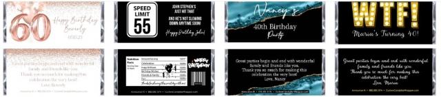 Customize Your Birthday Candy Bar Wrappers Sweeten Up Your Celebration